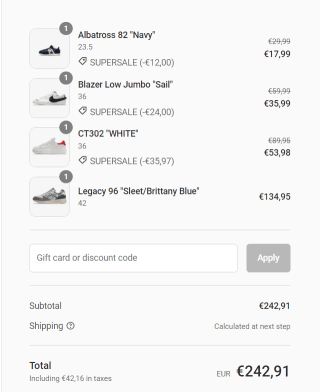 10% korting tijdens de Sneakerbaas "VIP SALE" ook op de sale