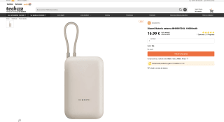 Batería Xiaomi externa BHR9072GL 10000mAh por 16,99€