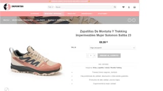 Zapatillas De Montaña Y Trekking Impermeables Mujer Salomon Saliba 23 por 69,99€