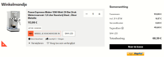Klarstein Pausa Espressomachine voor €68,39 dmv code bij Klarstein