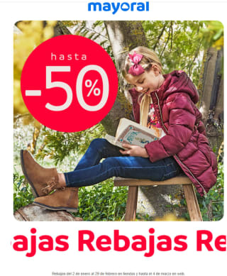 Rebajas de hasta -50% en Mayoral