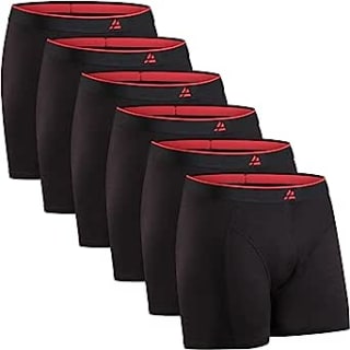 DANISH ENDURANCE 6-Pak, Bamboe Viscose Boxershorts zwart voor €32,16 bij Amazon