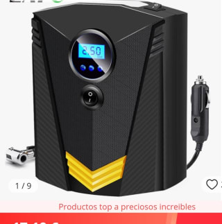 Inflador de Neumáticos Digital para Coche por 10,67€