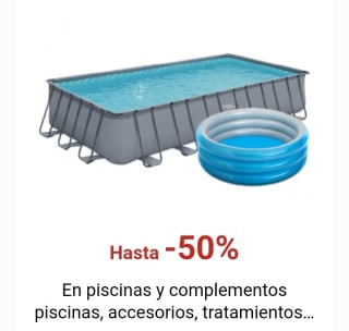 Hasta -50% de Descuento en Piscinas.