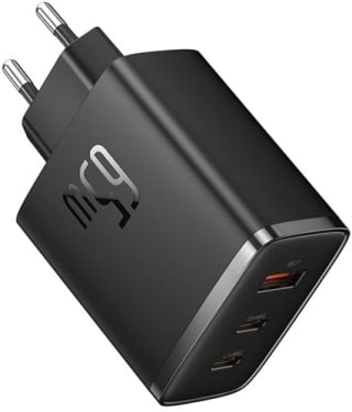 Baseus USB C-oplader, 65 W USB C voeding, 3-poorts voor €19,99 bij Amazon