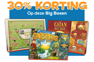 30% korting op alle big boxen bij 999 Games