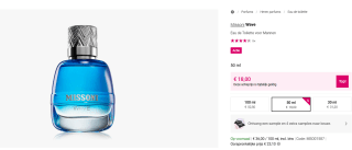 Missoni Wave Eau de Toilette voor Mannen 50 ml voor €18 bij Notino