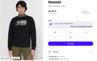 Sudadera de manga larga Mammut Core Crew Neck por 33€