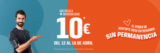 Matrícula y mes lo que queda de Abril por 10€