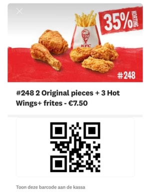 Kfc deals tot 35% korting via de app