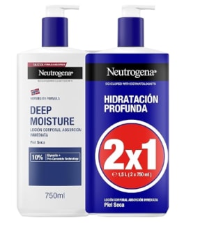 Neutrogena Pack Fórmula Noruega Hidratación Profunda Loción De Absorción Inmediata, 2 X 750 Ml por 12.99€