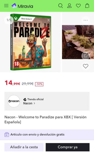 Welcome to Paradize Xbox Series X por 14,99€.