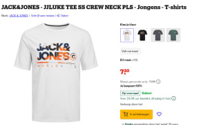 Jack and Jones Jongens - T-shirt XXL voor €7,20 bij Bol
