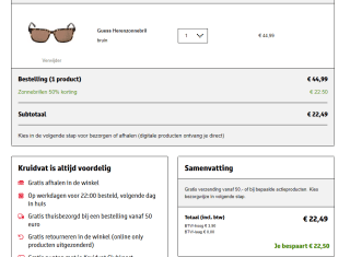 Diverse Marc Jacobs/Hugo Boss zonnebrillen met 50% extra kassakorting bij Kruidvat
