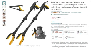 Jellas Pinza Larga, Alcanzar Objetos 81cm por 17,99€