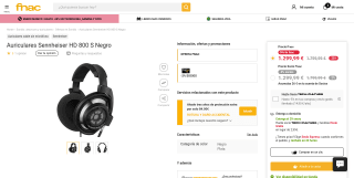 Auriculares Sennheiser HD 800 S por 1.299€