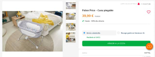 Cuna plegable Fisher-Price por 39,99€