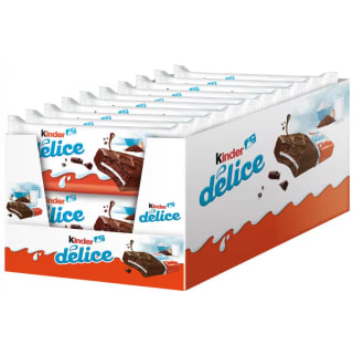 Kinder Delice barra esponjoso cacao pack 20 unidades por 13,03€