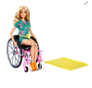 Barbie Fashionista Muñeca con Silla de Ruedas y Accesorios por 15€