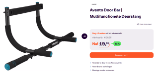 Avento Multi-Fitness Deurpost Trainer voor €19,95 bij Ibood