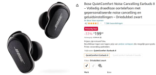 Bose QuietComfort Noise Cancelling Earbuds II voor €199,99 bij Amazon.nl