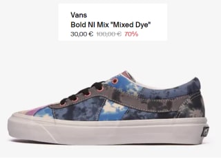 Zapatillas Casual para Mujer Vans Bold NI Mix "Mixed Dye" por 30€