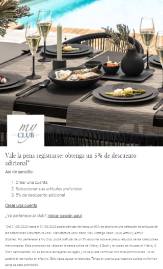 Hasta 50% dto en Vajillas y Cuberterías