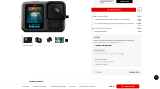 Cámara deportiva GoPro Hero 13 Black por 380,80€
