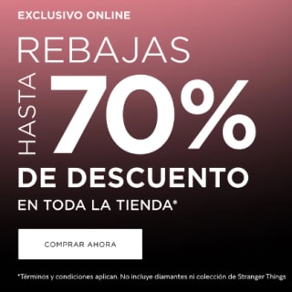 Hasta 70% de descuento en Pandora