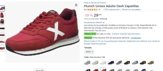 Zapatillas Munich Dash unisex por 29,20€