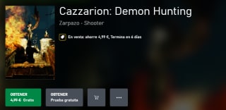 Videojuego Cazzarion: Demon Hunting gratis para Xbox