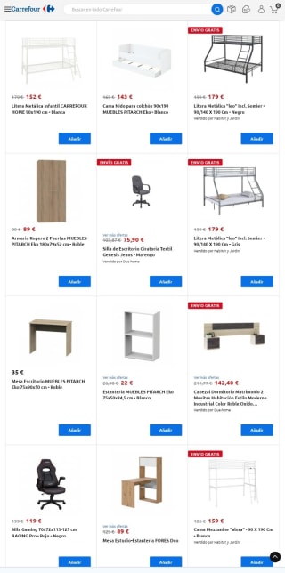 Muebles y complementos para el dormitorio desde 22€.