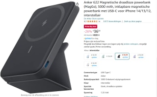 Anker 622 MagSafe Draadloze Powerbank 5.000 mAh voor €36,99 met Amazon prime