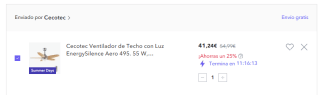 Ofertas en ventiladores en Miravia precios mínimos