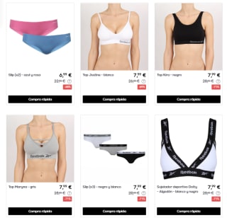 Rebajas hasta 80% Reebok ropa interior y bañadores grandes ofertas