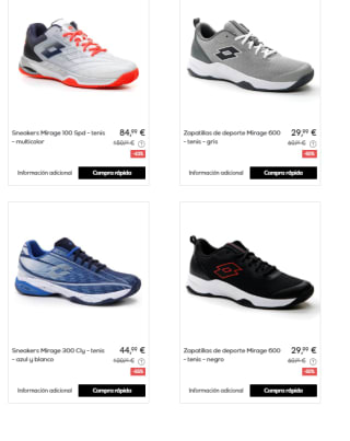 Recopilacion de Zapatillas de Padel y Tenis Lotto con Hasta 60% de Descuento en Privalia