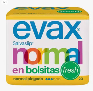 Salvaslip Normal Fresh en Bolsitas 20 unidades por 0,60€