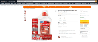 Enxaguante Bucal da Colgate Luminous White de 500ml - R$ 31,90