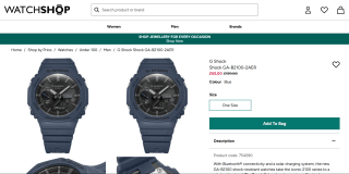 Casio G-Shock GA-B2100-2AER, Bluetooth & Tough Solar - £65