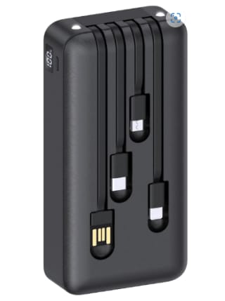 Powerbank 20000 mah con 4 cables por $329.99 en Amazon con cupón