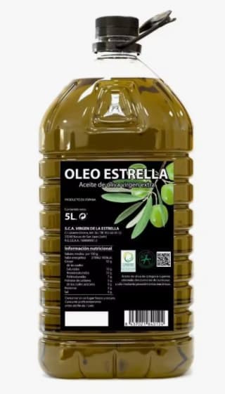 5 Litros Aceite Oliva Virgen Extra - Jaén Oleosestrella por 28,07€