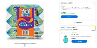 Toallitas Húmedas KleenBebé Suavelastic 300pzas por $69 en Walmart