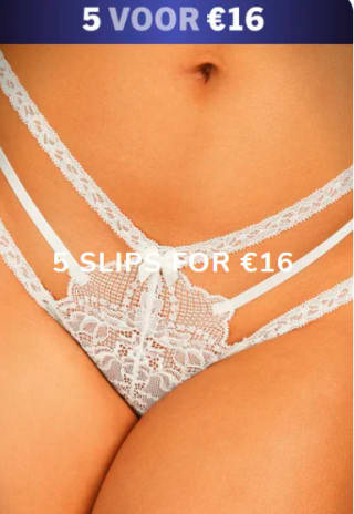 5 slips bij Hunkemöller voor €16