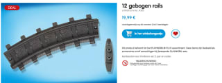 Playmobil treinrails bocht 12 stuks voor €19,95 bij Playmobil
