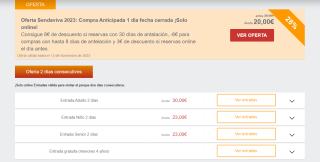 Descuentos para parque temáticos