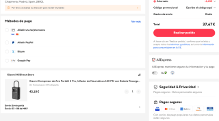 Xiaomi Compresor de Aire Portátil 2 Pro a tan solo 37,67€