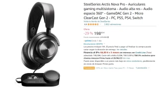 Auriculares gaming SteelSeries Arctis Nova Pro por 198€