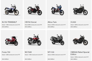 Motos Honda hasta 2000€ de descuento