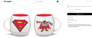 Taza Mushup Justice Taz Looney Tunes Warner Mushup Stor 380ml ppor 4,95€