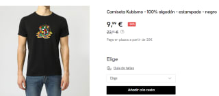 Camiseta de Hombre Kukuxumusu Kubismo por 9.99€